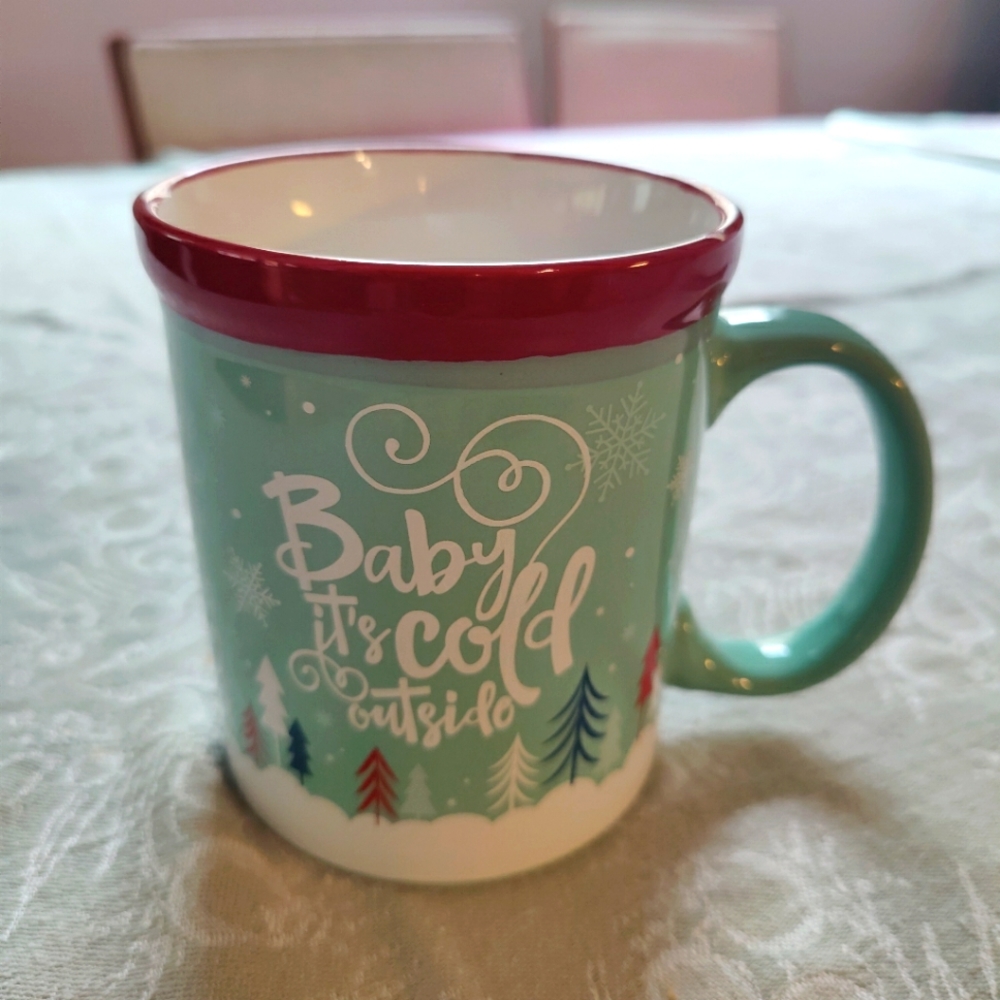 New ceramic holiday mug, 16 oz.
